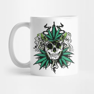 Skull Weed Mushroom Mug